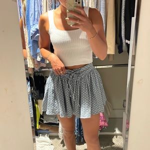 Free People Skort with polka dots and snitched waist